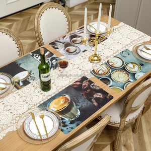 Mantel <span class=keywords><strong>Individual</strong></span> con Diseño Floral para Mesa <span class=keywords><strong>de</strong></span> Comedor, Mantel <span class=keywords><strong>de</strong></span> Plástico para Mesa <span class=keywords><strong>de</strong></span> Cocina - Product Image 3