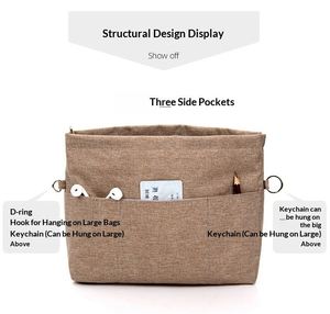 Bolsa Organizadora de Maquillaje de Viaje Multifuncional de Gran Capacidad (3-6L), Nueva, Moderna, Impermeable, con Compartimento Interior Colgante - Product Image 2