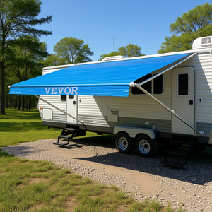 Auvent de camping-car Vevor 18 pieds, bleu océan, vinyle, rétractable manuel, cadre en aluminium, auvent de remplacement durable - Product Image 2