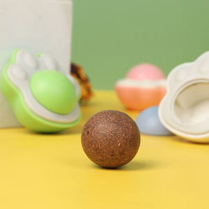 Catnip <b>ball</b> toy, paw prints, knotweed, gall fruit, catnip, licking fun, cat licking toy - Product Image 2