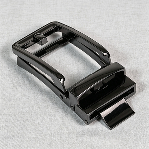 Hebilla de Cinturón de Aleación con Bloqueo Automático, Negro Mate, Reversible, con Pasador Giratorio, Estilo Casual, 35 mm, Repuesto para Cinturones de Cuero para Hombre - Product Image 2
