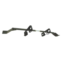 Support de montage télescopique réglable en acier noir mat pour armes à feu, 4 pièces, gain de place, absorption des chocs, supports pour armes à feu