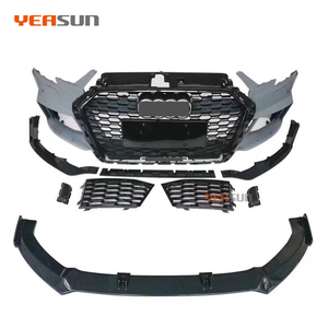 Kits de carrocería para Audi <span class=keywords><strong>A3</strong></span> S3 2017 2018 2019 actualización estilo RS3 parachoques y difusor de rejilla delantera - Product Image 2