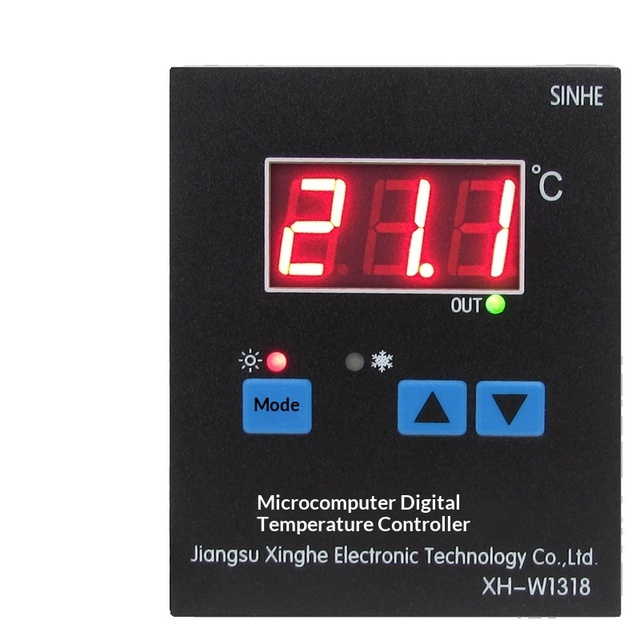 XH-W1318 Panel Type Refrigerator Freezer Thermostat Electric Heating Digital Temperature Controller