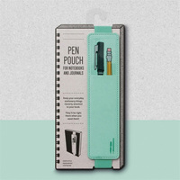 Pochette portable pour stylo de lecture, cadeau créatif britannique, porte-stylo, rangement à sangle pour articles littéraires, journal créatif en PU, facile à retrouver et à ne pas perdre