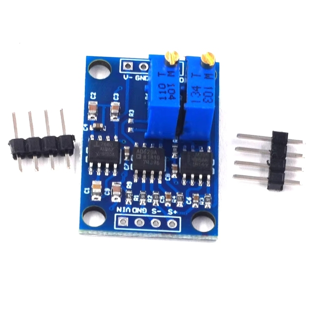 ZYSY AD620 Microvolt MV Voltage Amplifier Signal Instrumentation Module Board 3-12VDC New Arrival