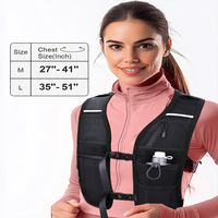 Sac de course à pied tendance unisexe - Réfléchissant, léger, respirant, imperméable, personnalisable, avec poche pour téléphone portable et plusieurs poches