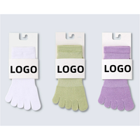 Cinq orteils cheville chaussettes personnalisées course Fitness athlétique hommes chaussettes antidérapant doigts chaussettes de sport