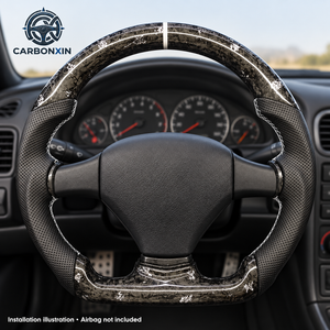 Cuir en fibre de carbone pour pièces de volant, intérieur pour Corvette C5 C6, 1997-2011 - Product Image 5