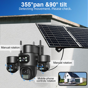 Hieasy 20MP KI-Erkennung Vollfarbige 4G 15W Solarpanel WLAN Bullet IP Audio Drahtlose Outdoor PTZ CCTV Überwachungs-Sicherheitskameras - Product Image 4