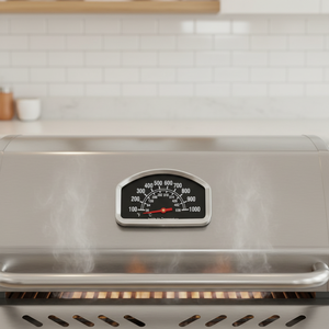 Termómetro Bimetálico <span class=keywords><strong>de</strong></span> Acero Inoxidable para Parrilla, <span class=keywords><strong>Horno</strong></span> y Barbacoa, con Dial y Visión <span class=keywords><strong>de</strong></span> Campo <span class=keywords><strong>de</strong></span> 360°, Rango <span class=keywords><strong>de</strong></span> Medición <span class=keywords><strong>de</strong></span> Temperatura 38~538/100~1000 - Product Image 1