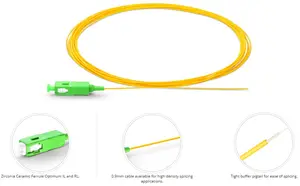 Pigtail Fiber optik yama kablosu kablo özelleştirilmiş metre pigtail fiber optik bağlantı kablosu SC APC