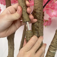 Arbre artificiel de cerisier japonais Sakura, fleurs en soie, 2,4 m, pour décoration intérieure et extérieure, mariage
