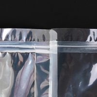 Platte Bodem Transparante Ritssluiting Zak Voedselverpakking Voorzijde Doorzichtige Plastic Ritssluitingszakken Voor Verpakking Warmte Afsluitbare Zak