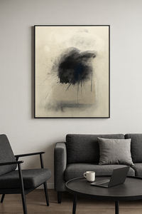 Pintura de Retrato Contemporáneo Impresionante de Naoaki Yamamoto, Estilo Nihonga, para Interiores Corporativos y Salas de Estar - Product Image 4