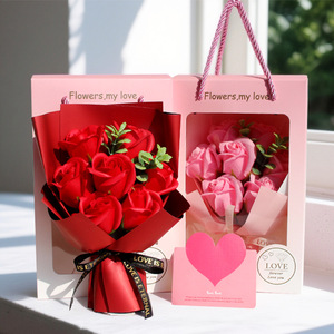 Confezione <span class=keywords><strong>Regalo</strong></span> con 7 Rose di Sapone, Souvenir Artigianale per <span class=keywords><strong>San</strong></span> <span class=keywords><strong>Valentino</strong></span>, Festa della <span class=keywords><strong>Donna</strong></span> e Altre Festività - Product Image 2