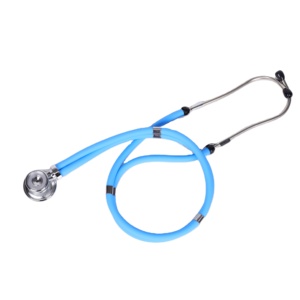 Stetoskop Kepala Baja Tahan Karat Paduan Seng Dua Tabung Dua Sisi Dua Membran Manual Medis Bersertifikasi CE Garansi 1 Tahun - Product Image 5