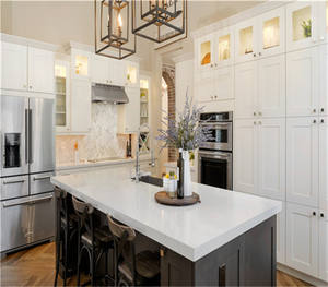 Armoire de cuisine petite en forme de L avec armoire de cuisine shaker - Product Image 3