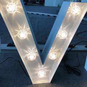 Blanco cálido iluminación gran amor carpa boda signo carta - Product Image 5