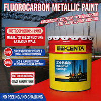 Revêtement Métallique Fluorocarboné Centa, Finition Brillante/Mate, Résistant aux Acides et aux Alcalis, Couche de Finition Anti-Rouille pour Projets Industriels