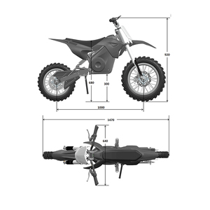 Motor sin Escobillas de 48 V para Motocicleta Eléctrica Infantil, Mini Motocross Eléctrica de 1400 W, Motocicleta de Carreras Potente (EDB14) - Product Image 4