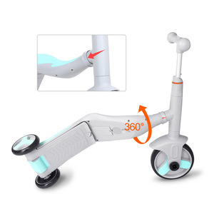 Nouveau modèle de trottinette 3-en-1 pour enfants, trottinette à pédales 3 roues pour enfants, trottinette bébé à siège avec lumière et musique, vente chaude - Product Image 3