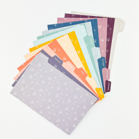 Séparateurs mensuels demi-lettres personnalisés, taille junior, pour carnets à spirales, séparateurs classiques pour carnets à spirales