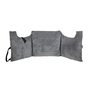 Oreiller de récupération post-chirurgie mammaire demi-lune gris portable pour la guérison et la reconstruction après mastectomie - Product Image 3