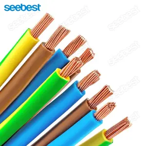 Seebest kabel kawat tembaga Vde, kabel listrik perlengkapan kabel 2.5mm, kawat kabel listrik 8mm H05v-K