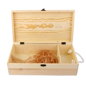Boîte à <span class=keywords><strong>vin</strong></span> en <span class=keywords><strong>bois</strong></span> <span class=keywords><strong>vide</strong></span>, porte-bouteilles double, <span class=keywords><strong>caisse</strong></span>, étui - Product Image 3