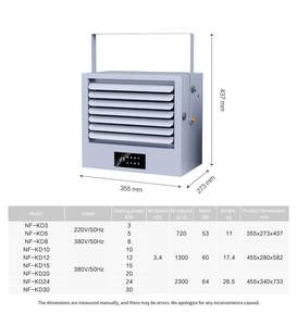 <span class=keywords><strong>Calentador</strong></span> infrarrojo remoto inteligente Serie KD Control de temperatura de 3 niveles <span class=keywords><strong>Calentador</strong></span> de ventilador de almacén de garaje caliente y cálido - Product Image 4