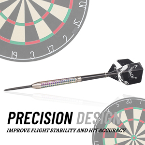 Fléchettes à pointe en acier tungstène 90% de marque privée, avec corps confortable, idéales pour les soirées entre amis et les jeux de fléchettes en intérieur - Product Image 2