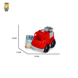 Mini Fire Truck Car <b>Toy</b> with Water Tank Friction Free Wheeling Hard Plastic Red Beach <b>Vehicle</b> for Kids 3 Years+ - Product Image 3