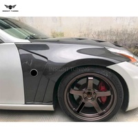 Capot et Aile en Fibre de Carbone Véritable pour Nissan Z34 370Z 2009-2020 Coupé Roadster, Aile Avant, Capot Moteur, Kit Carrosserie