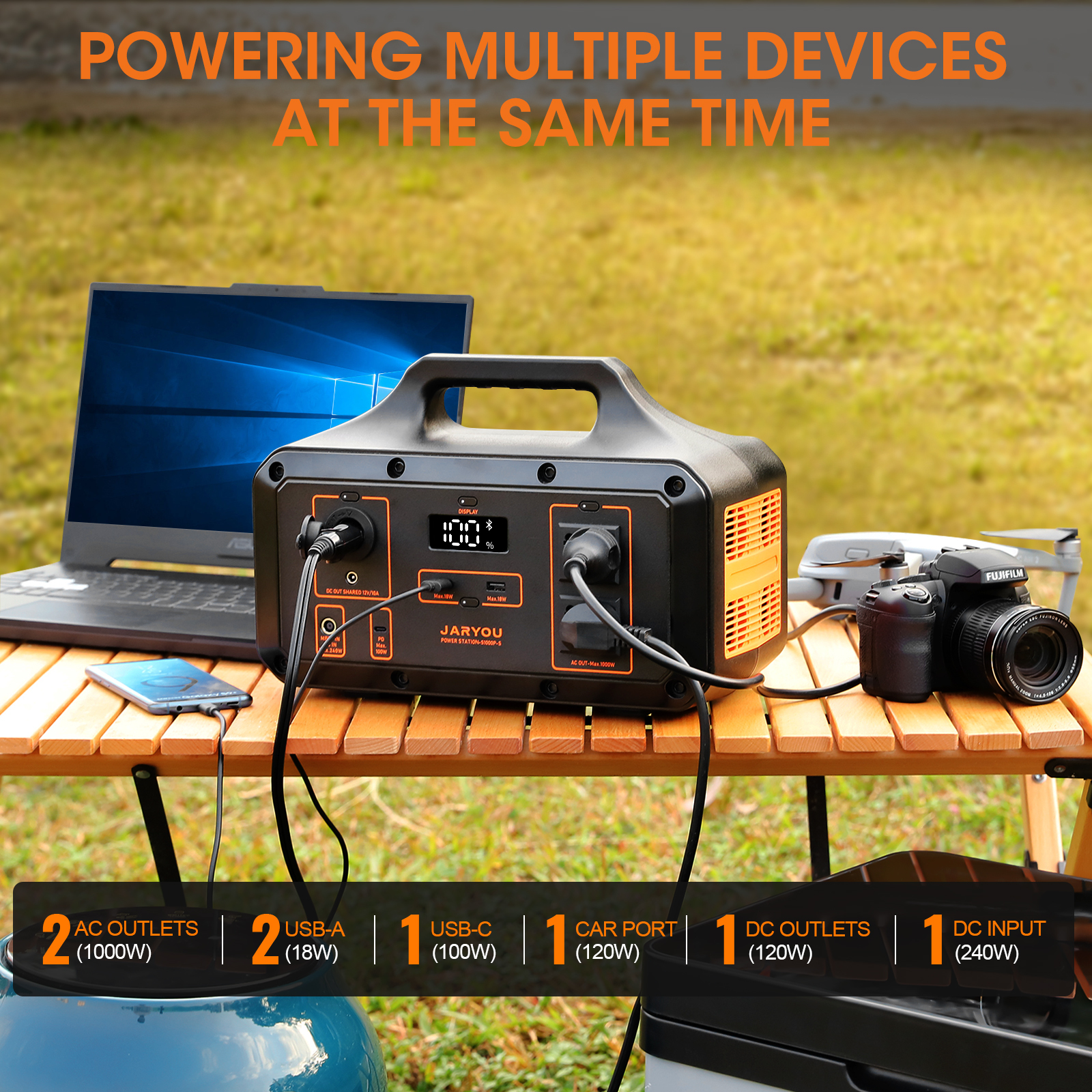 USA FREE SHIPPING Portable Power Station - 1021wh Solar Generator