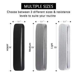 Lot de bandes de résistance en tissu de coton personnalisées avec logo pour yoga, gym, fitness, exercices, entraînement des fessiers et gymnastique - Product Image 6