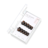 30 pièces d'accessoires pour ongles, faux ongles à presser personnalisés, faux ongles effet œil de chat, faux ongles complets, magnifiques faux ongles en PMMA