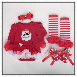 Nuovo Design per bambine Happy Christmas Boutique di cotone completi di abbigliamento - Product Image 1