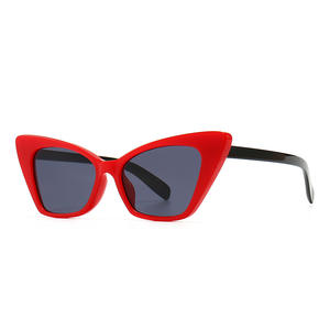 Gafas de sol de estilo Retro para mujer, anteojos de sol femeninos de alta calidad con marco grande, estilo Ojo de <span class=keywords><strong>gato</strong></span>, <span class=keywords><strong>2021</strong></span> - Product Image 2