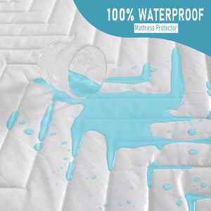 Nouvelle housse de <span class=keywords><strong>matelas</strong></span> matelassée jetable pour bébé, douce, respirante, <span class=keywords><strong>imperméable</strong></span>, taille King, blanc, gris, noir - Product Image 4