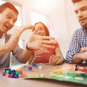 Juego de Palillos Estilo Casino No. 19, Juego de Mesa de Puntos Cuadrados de Esquina, Color Sólido, 36 Unidades, 19mm, Nuevo - Product Image 4