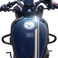 Barres de protection antichute en acier pour moto Napoleon 450 - Accessoires de pare-chocs avant et arrière - Neuf - Noir - Rétrofit/Amélioration