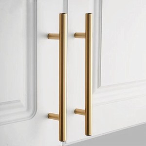 Yb Aluminum Alloy Cabinet Handle Bar Gold Black Minimalist Design For <b>Wardrobe</b> Shoe Cabinet Door Hardware - Product Image 3