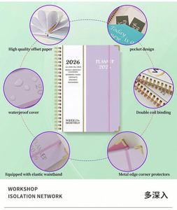 2025 Luxury Business Office A5 Spiral Leather Cover <b>Notebook</b> Gift <b>Set</b> 100 Sheets Custom Logo Bulk Wholesale Corporate - Product Image 6