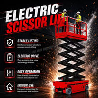 Plateforme élévatrice à ciseaux autopropulsée à capteur d'inclinaison pour allées étroites, alimentée par batterie, marque de confiance, approvisionnement direct usine, MEWP