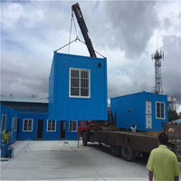 Bureau modulaire préfabriqué portatif de cabine de maison de conteneur pliable ondulé de paquet plat