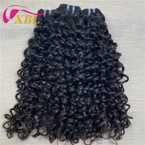 XBL Extensions de cheveux humains non transformés de haute qualité Bouncy Jerry Curl Cuticule intacte Cheveux bruts Vierges Bundles de cheveux humains péruviens