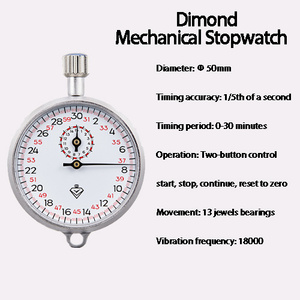 Cronómetro mecánico clásico de acero portátil, cronógrafo deportivo, cronómetro mecánico, temporizador de carrera de campo de pista - Product Image 3