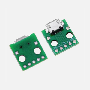 อะแดปเตอร์ MICRO USB เป็น DIP แบบตัวเมีย Type B Micro 5P SMD เป็น DIP 2.54 มม. พร้อมหัวต่อแบบตัวเมียที่เชื่อมติดกับบอร์ด - Product Image 3