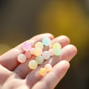 Perles acryliques rondes de 8mm, perles en vrac pour la fabrication de bijoux faits à la main, accessoires de bracelet - Product Image 1